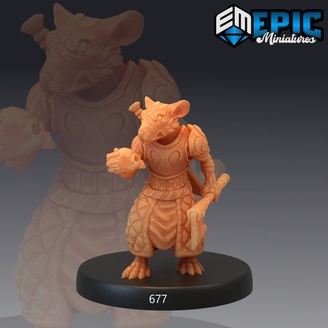 Fantasy Rat Folk Miniature Set | C - Tabletop RPG & D&D miniature. Perfect for wargaming & collectors