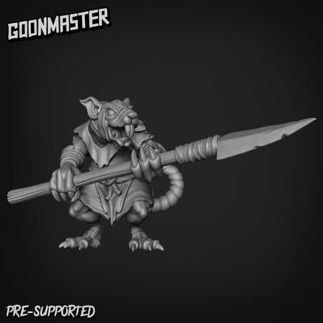 Rat Folk Rebels Miniature | C - Tabletop RPG & D&D miniature. Perfect for wargaming & collectors