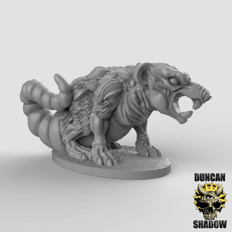 feral Rat Miniature | D - Tabletop RPG & D&D miniature. Perfect for wargaming & collectors