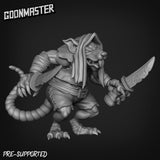 Rat Folk Rebels Miniature | D - Tabletop RPG & D&D miniature. Perfect for wargaming & collectors