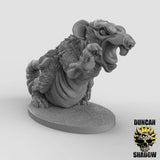 feral Rat Miniature | E - Tabletop RPG & D&D miniature. Perfect for wargaming & collectors