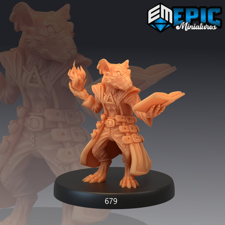 Fantasy Rat Folk Miniature Set | E - Tabletop RPG & D&D miniature. Perfect for wargaming & collectors