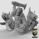 Cultist Rat Folk Miniature | Set of 3 - Tabletop RPG & D&D miniature. Perfect for wargaming & collectors