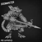 Rat Folk Ranger Miniature | B - Tabletop RPG & D&D miniature. Perfect for wargaming & collectors