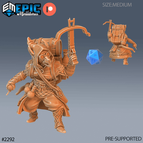 Rat Folk Rogue Miniature | B - Tabletop RPG & D&D miniature. Perfect for wargaming & collectors