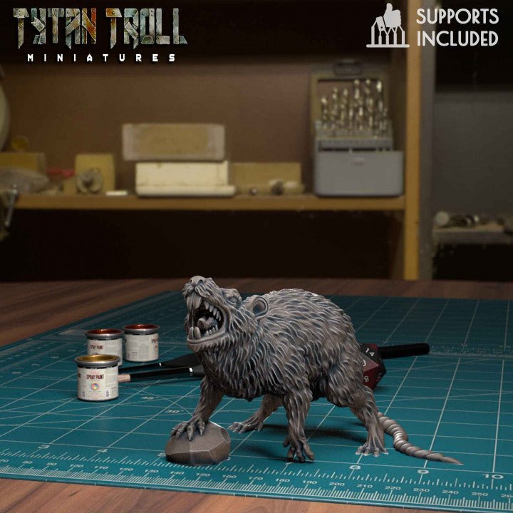 Rat Swarm Miniature - D - 28mm