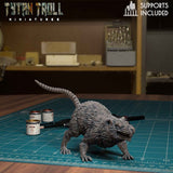 Rat Swarm Miniature | H - Tabletop RPG & D&D miniature. Perfect for wargaming & collectors