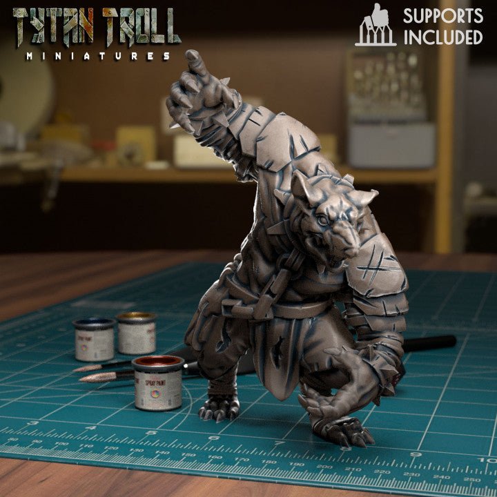 Ratmen Swarm Miniature - C - 32mm