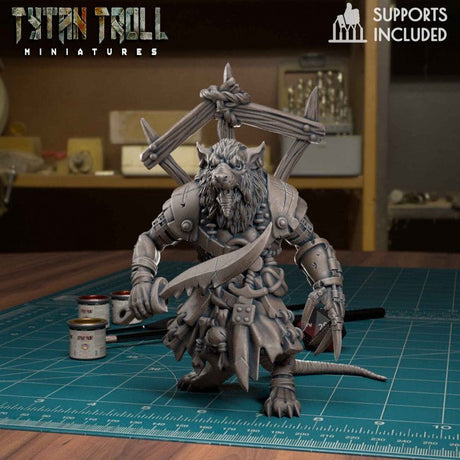 Ratmen Swarm Miniature | D - Tabletop RPG & D&D miniature. Perfect for wargaming & collectors