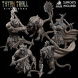 Ratmen Swarm Miniature | Set of 5 - Tabletop RPG & D&D miniature. Perfect for wargaming & collectors