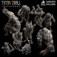 Ratmen Swarm Miniature set | Set of 9 - Tabletop RPG & D&D miniature. Perfect for wargaming & collectors