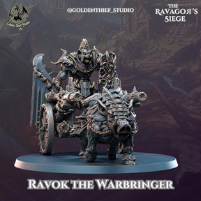 Ravok The Warbringer Gnolls Miniature | Ravok! - Tabletop RPG & D&D miniature. Perfect for wargaming & collectors