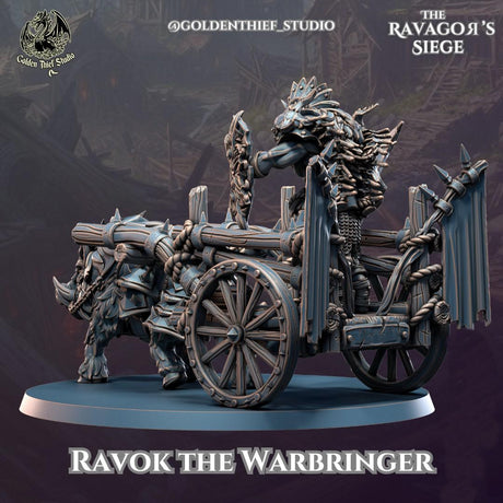 Ravok The Warbringer Gnolls Miniature | Ravok! - Tabletop RPG & D&D miniature. Perfect for wargaming & collectors