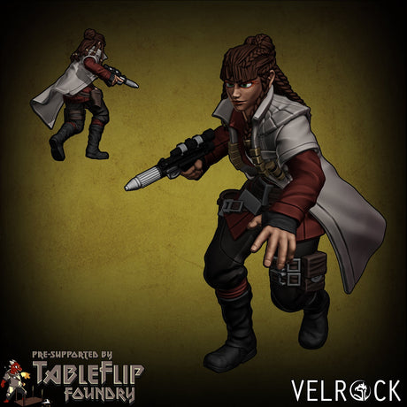 Rebel Mercenaries and Duelist Miniature | A - Tabletop RPG & D&D miniature. Perfect for wargaming & collectors