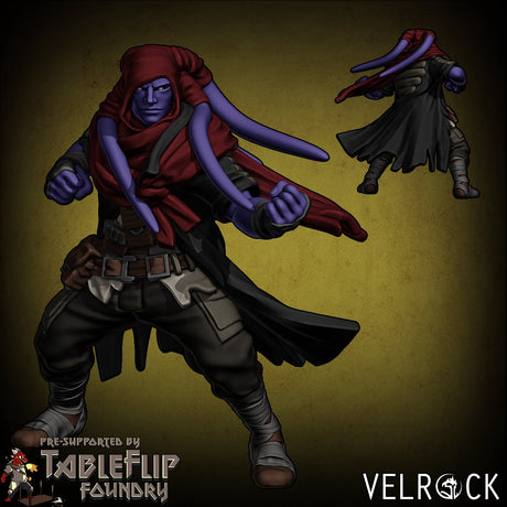 Rebel Mercenaries and Duelist Miniature | B - Tabletop RPG & D&D miniature. Perfect for wargaming & collectors