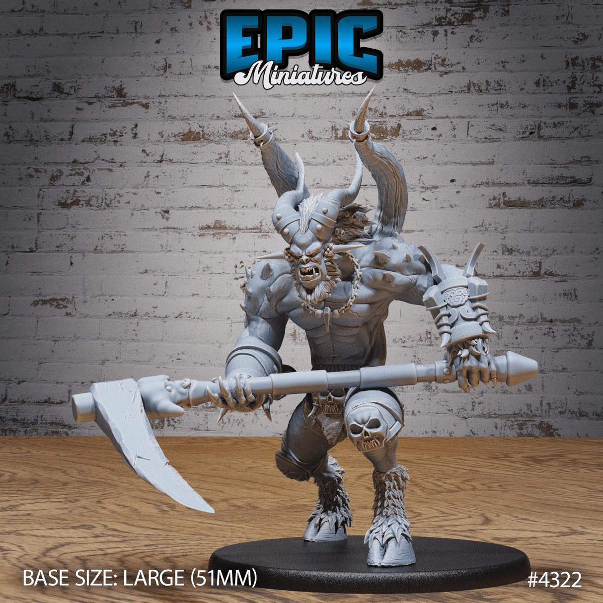 Red Demon Miniature | B - Tabletop RPG & D&D miniature. Perfect for wargaming & collectors