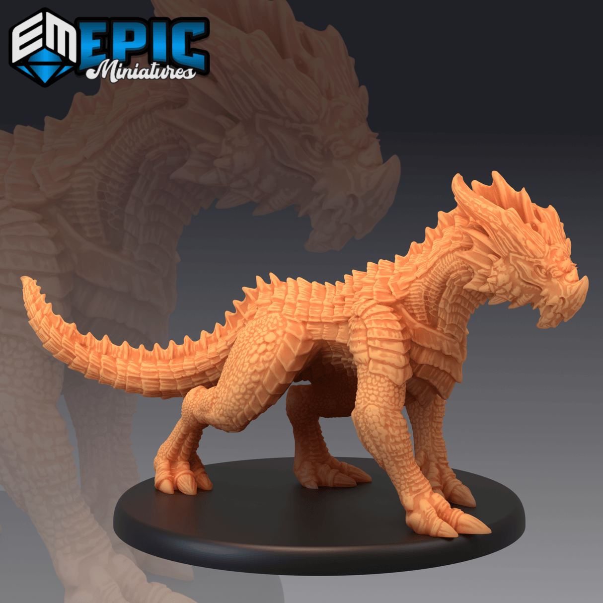 Red Drake Miniature | A - Tabletop RPG & D&D miniature. Perfect for wargaming & collectors