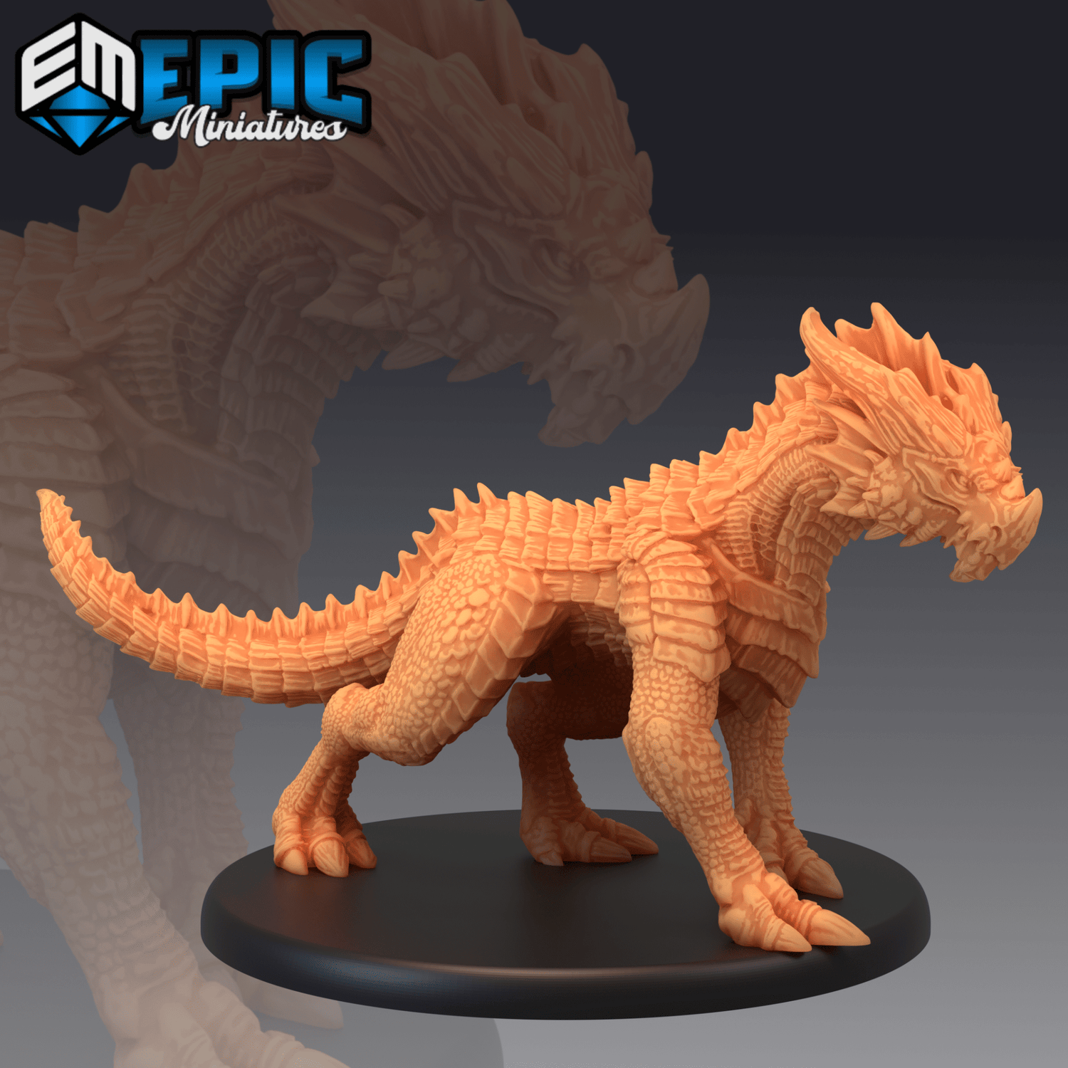 Red Drake Profefinal Red Drake Miniature | Desert Dragon Kin Boss for D&D & Pathfinder ...