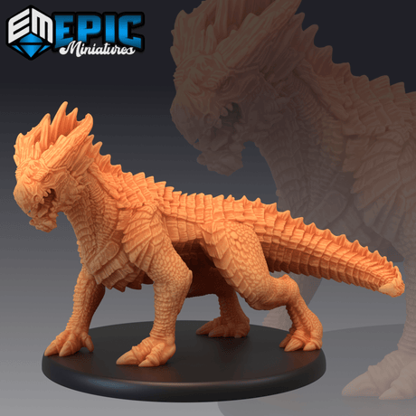 Red Drake Miniature | C - Tabletop RPG & D&D miniature. Perfect for wargaming & collectors