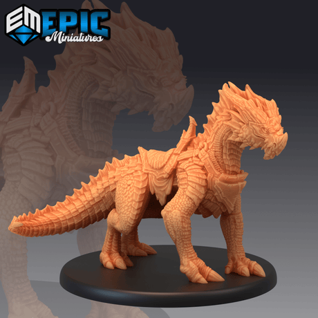 Red Drake Miniature | E - Tabletop RPG & D&D miniature. Perfect for wargaming & collectors