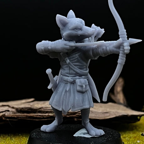 RedFolk Archer Miniature | Full Set All Models - Tabletop RPG & D&D miniature. Perfect for wargaming & collectors