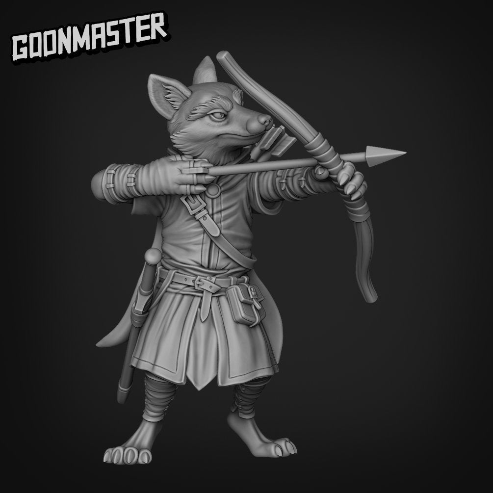 RedFolk Archer Miniature | G0032 - Tabletop RPG & D&D miniature. Perfect for wargaming & collectors