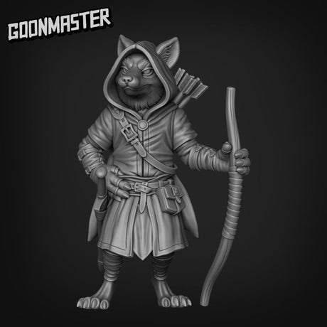 RedFolk Archer Miniature | G0035 - Tabletop RPG & D&D miniature. Perfect for wargaming & collectors