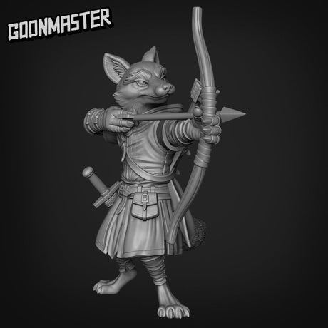 RedFolk Archer Miniature | G0040 - Tabletop RPG & D&D miniature. Perfect for wargaming & collectors