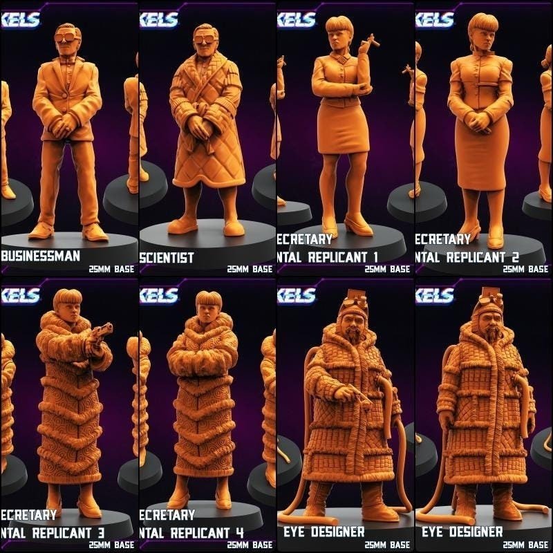 Replicants and Runners Miniature set 2 | Businessman A - Tabletop RPG & D&D miniature. Perfect for wargaming & collectors