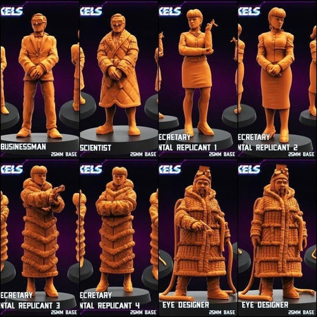 Replicants and Runners Miniature set 2 | Businessman A - Tabletop RPG & D&D miniature. Perfect for wargaming & collectors