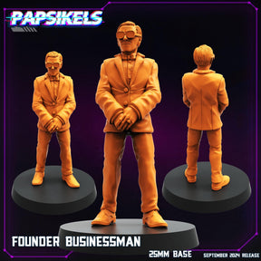 Replicants and Runners Miniature set 2 | Businessman A - Tabletop RPG & D&D miniature. Perfect for wargaming & collectors