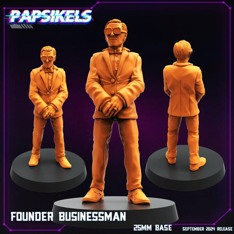 Replicants and Runners Miniature set 2 | Businessman A - Tabletop RPG & D&D miniature. Perfect for wargaming & collectors