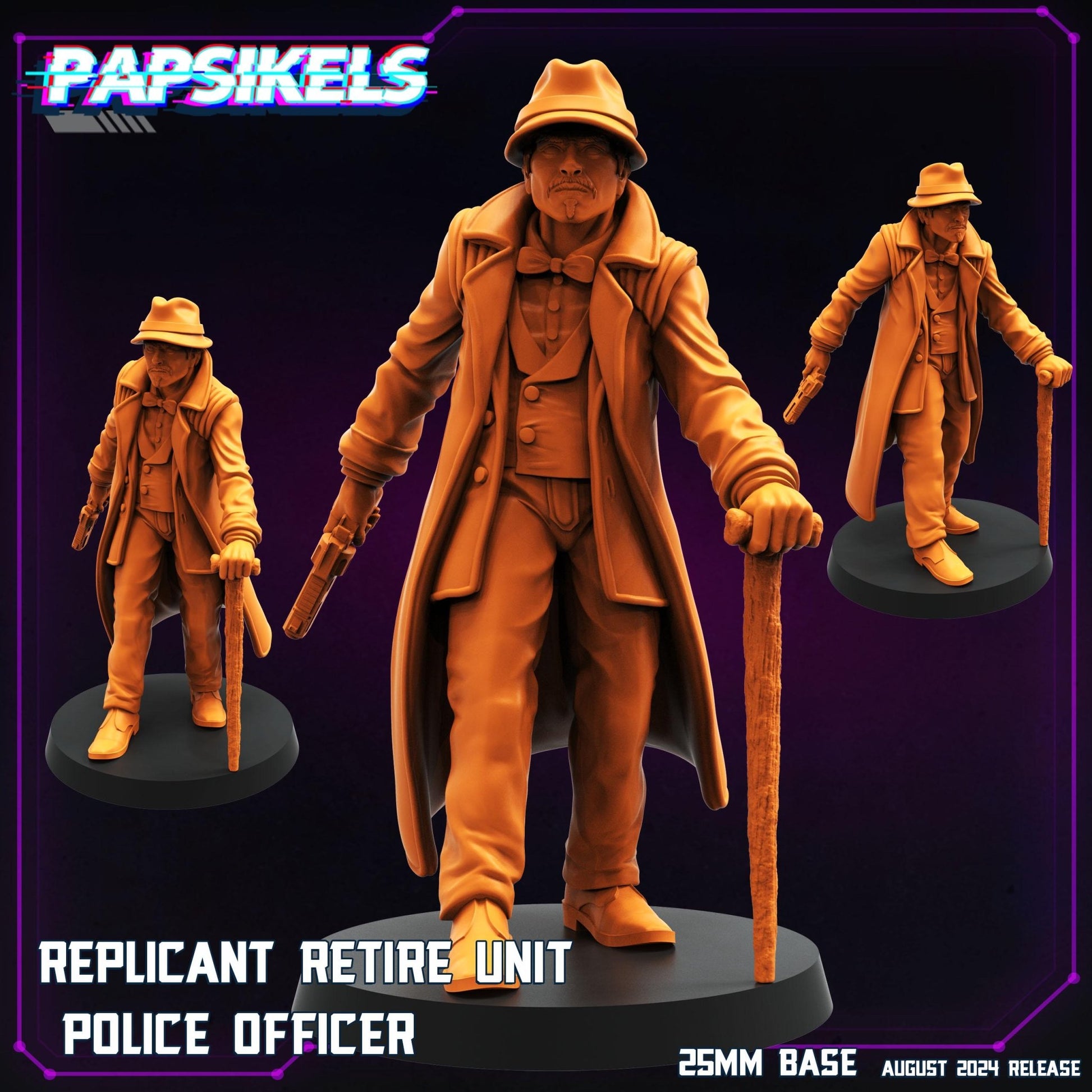 Replicants and Runners Miniature - Detective B - 32mm