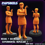 Replicants and Runners Miniature set 2 | Female Replicant A - Tabletop RPG & D&D miniature. Perfect for wargaming & collectors