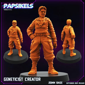 Replicants and Runners Miniature set 3 | GENETICIST A - Tabletop RPG & D&D miniature. Perfect for wargaming & collectors
