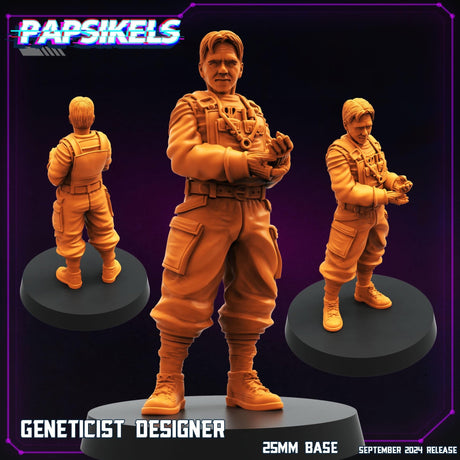 Replicants and Runners Miniature set 3 | GENETICIST B - Tabletop RPG & D&D miniature. Perfect for wargaming & collectors