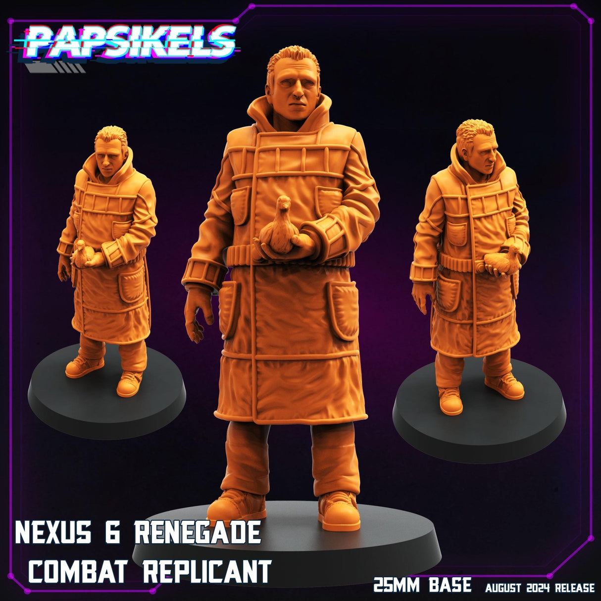 Replicants and Runners Miniature | Replicant E - Tabletop RPG & D&D miniature. Perfect for wargaming & collectors