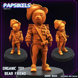 Replicants and Runners Miniature set 3 | TOY BEAR FRIEND A - Tabletop RPG & D&D miniature. Perfect for wargaming & collectors