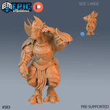 Rhino Champion Miniature | A - Tabletop RPG & D&D miniature. Perfect for wargaming & collectors