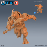 Rhino Champion Miniature | C - Tabletop RPG & D&D miniature. Perfect for wargaming & collectors