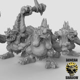 River Troll Miniature | Set of 3 - Tabletop RPG & D&D miniature. Perfect for wargaming & collectors