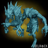 River Trolls Miniature | Set of 2 - Tabletop RPG & D&D miniature. Perfect for wargaming & collectors