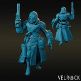 Robot Cowboys Miniature | C - Tabletop RPG & D&D miniature. Perfect for wargaming & collectors