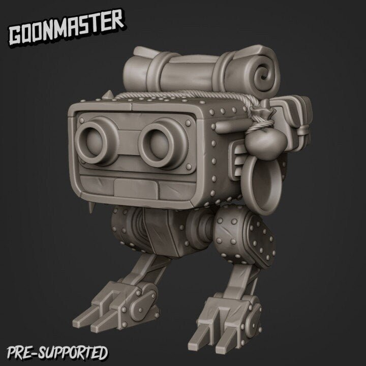 Robot Familiar Miniature | A - Tabletop RPG & D&D miniature. Perfect for wargaming & collectors