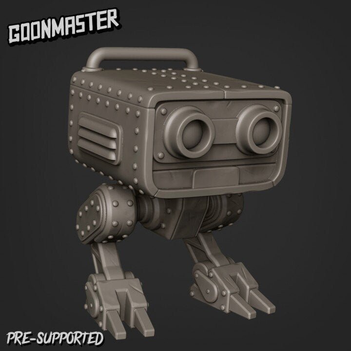 Robot Familiar Miniature | B - Tabletop RPG & D&D miniature. Perfect for wargaming & collectors