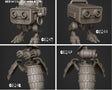 Robot Familiar Miniature | Set of 4 - Tabletop RPG & D&D miniature. Perfect for wargaming & collectors
