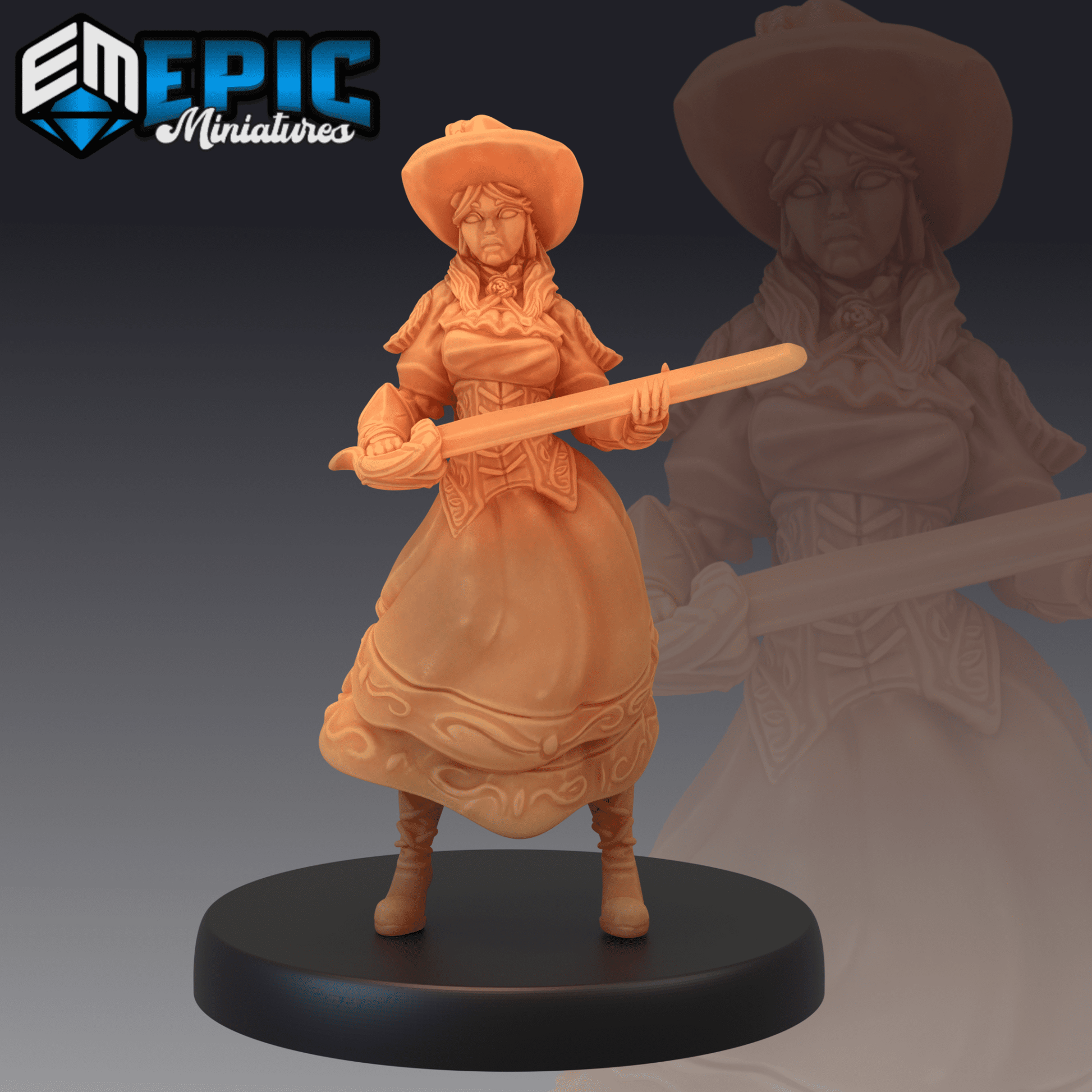 Rose Heart Rogue Miniature - A - 28mm