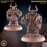 Royal Dwarf Miniature | A - Tabletop RPG & D&D miniature. Perfect for wargaming & collectors