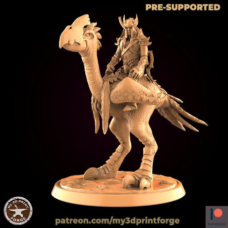 Royal Elf Mounted Miniature | Set of 2 - Tabletop RPG & D&D miniature. Perfect for wargaming & collectors