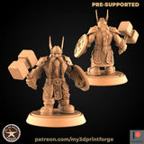 Royal Female Dwarf Miniature | B - Tabletop RPG & D&D miniature. Perfect for wargaming & collectors